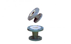 江苏异径管带法兰内衬PTFE(F4)或ETFE(F4)